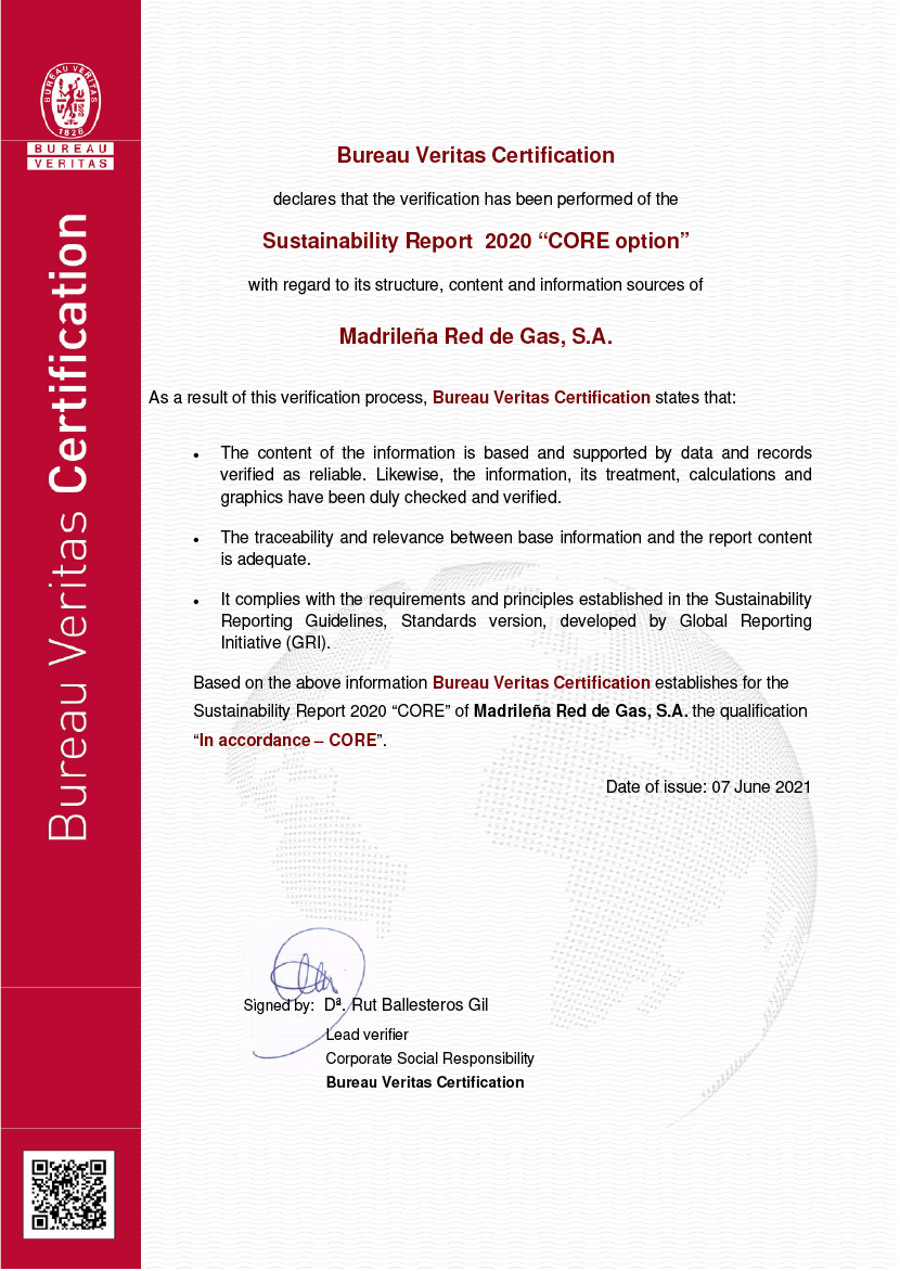Certification MRG