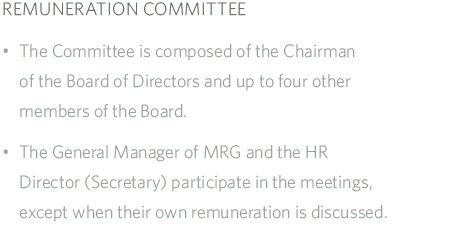 Remuneration Committee MRG